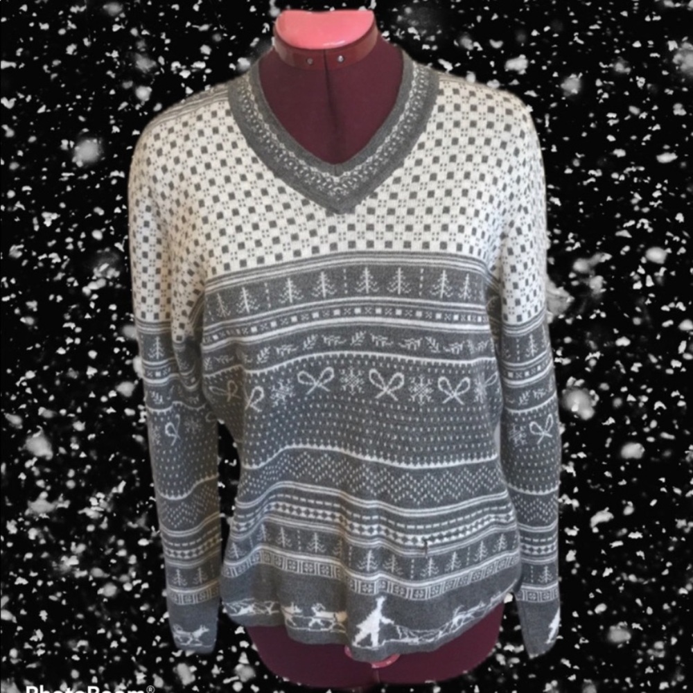 Woolrich V-Neck Sweater Sz M